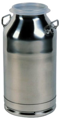 Vrč za mleko - 30 l inox s plastičnim pokrovom 200