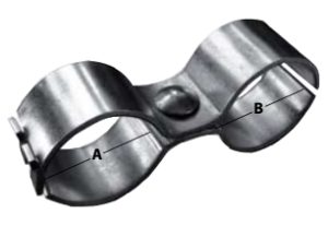 Objemka dvojna 6/4" x 40 mm Objemka dvojna 6/4" x 40 mm