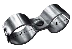 Objemka dvojna 6/4" x 40 mm