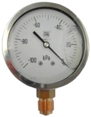 Manometer vakuuma fi 63 mm inox