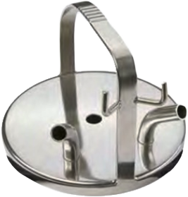 Pokrov vrča STD inox dva priključka Pokrov vrča STD inox dva priključka