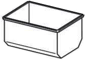 Korito 80 lit inox z nosilci